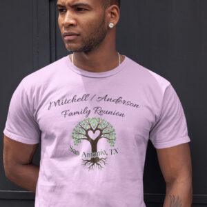 Mitchelland/Anderson Family Reunion Tshirt-Black-Men.