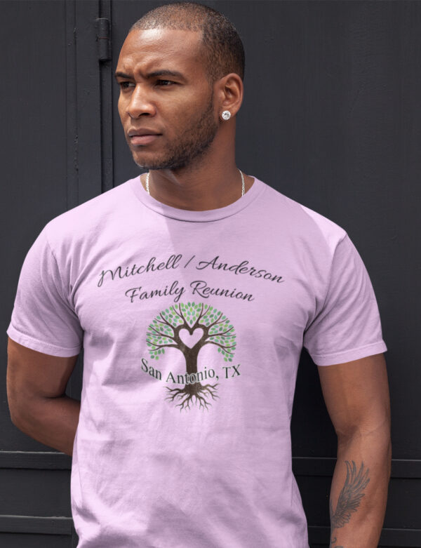 Mitchelland/Anderson Family Reunion Tshirt-Black-Men.