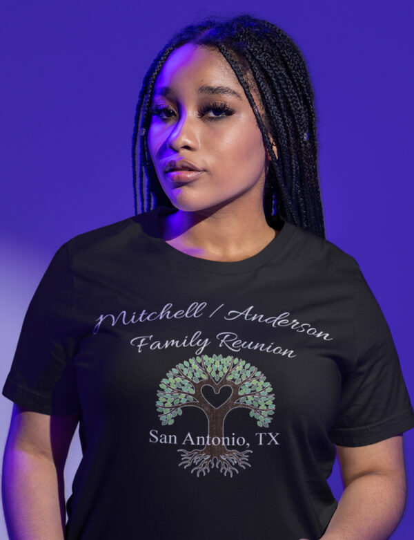 MitchellandAndersonFamilyReunionTshirt-Black-Women Mitchell/Anderson Family Reunion Tshirt-Black-Women