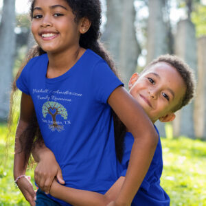 Mitchell/Anderson Family Reunion T-shirt-Blue-Youth