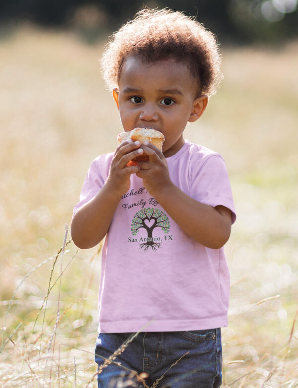 Mitchell/Anderson Family Reunion T-shirt-Pink-Toddler