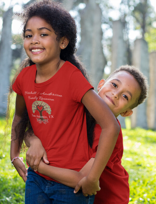 Mitchell/Anderson Family Reunion T-shirt-Red-Youth